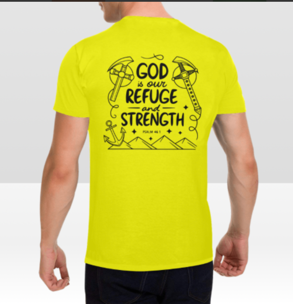 PSALM 46:1 MENS T-SHIRT