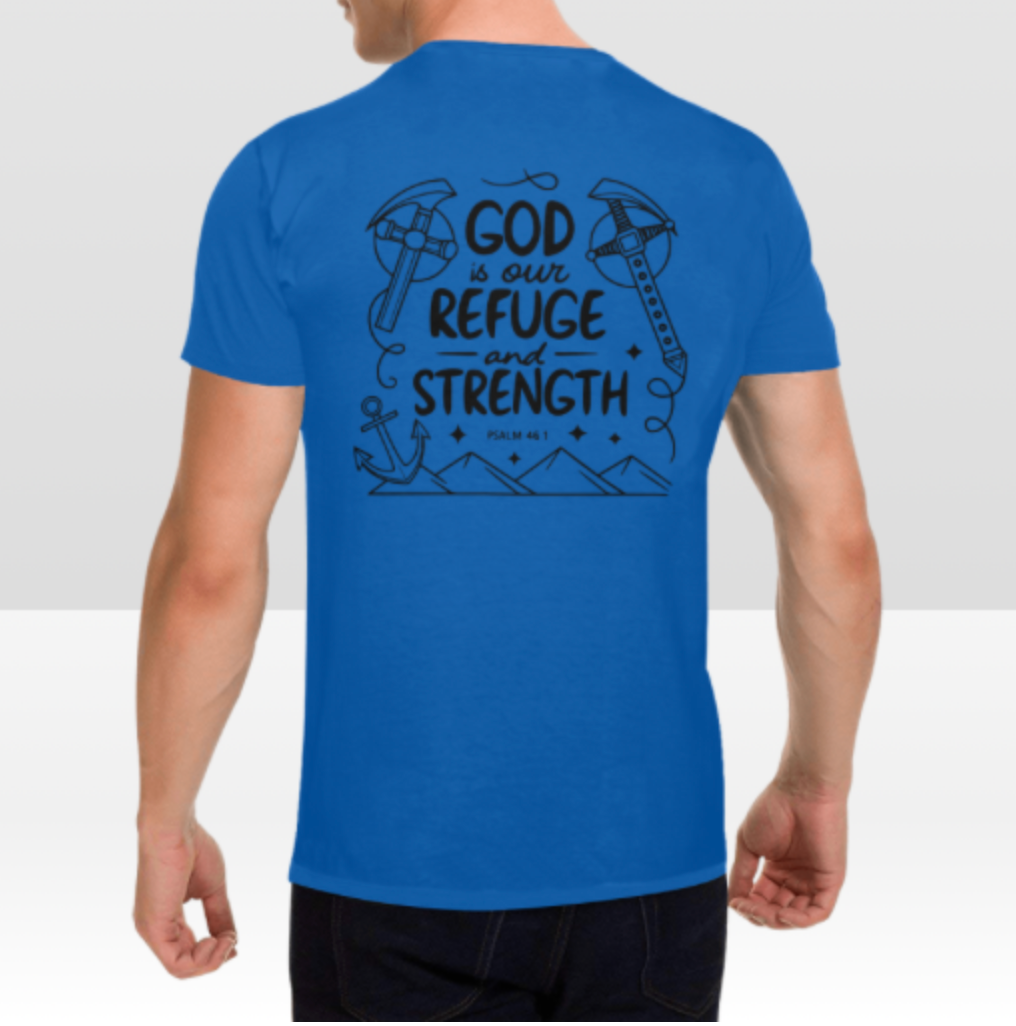 PSALM 46:1 MENS T-SHIRT
