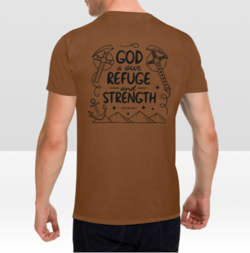 PSALM 46:1 MENS T-SHIRT