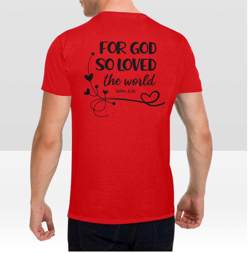 JOHN 3:16 MENS T-SHIRT