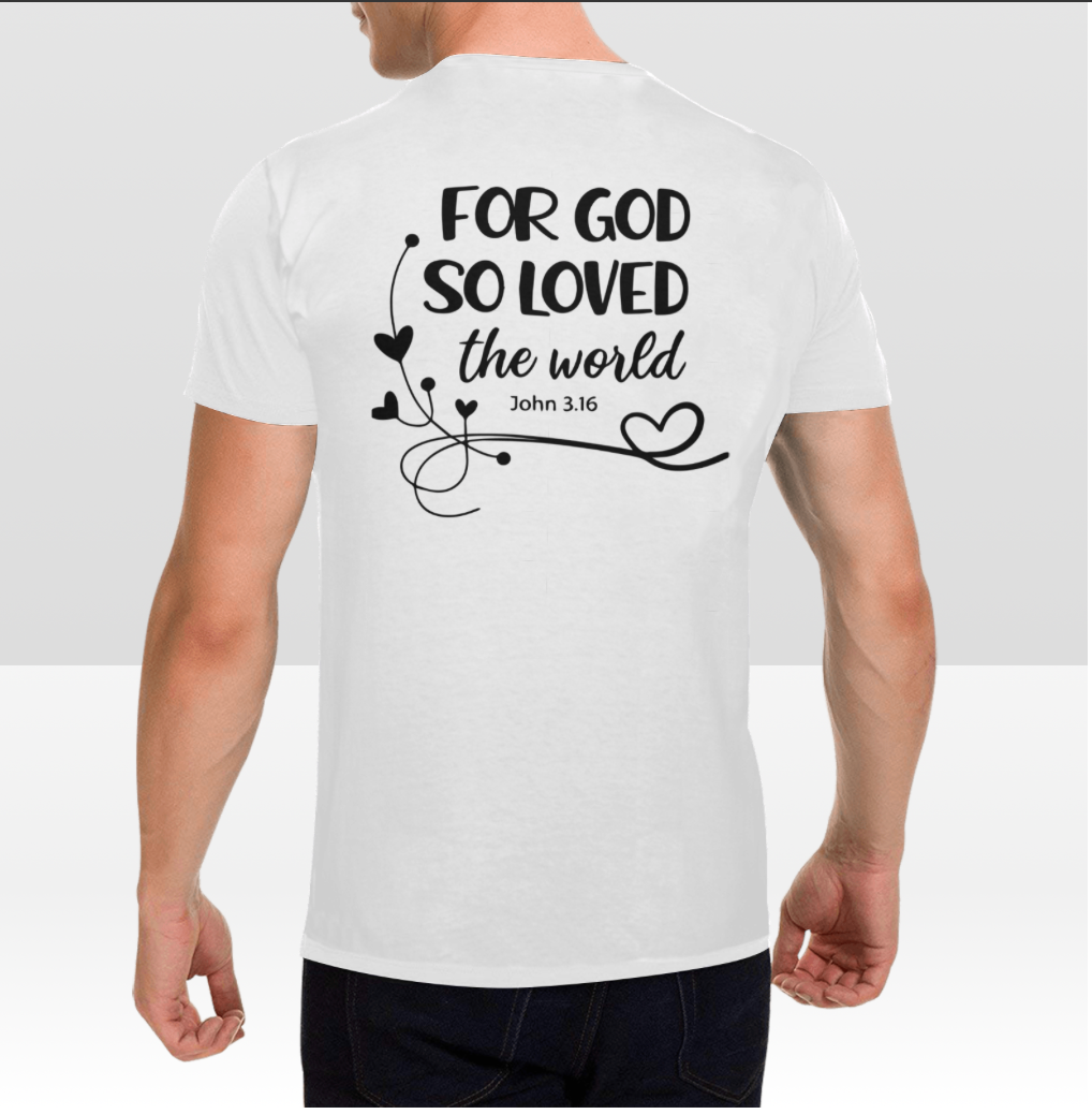 JOHN 3:16 MENS T-SHIRT