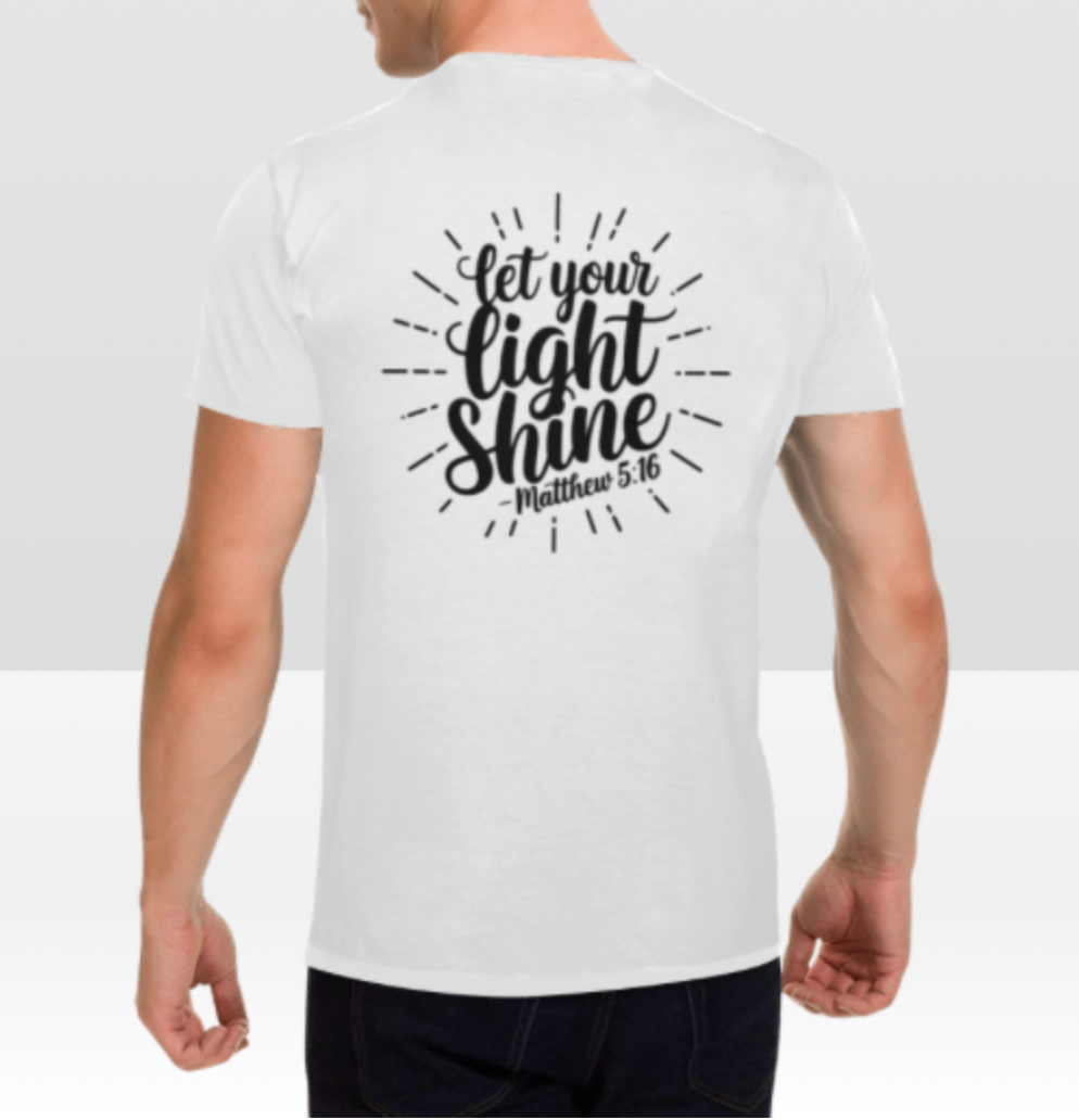 MATTHEW 5:16 MENS T-SHIRT