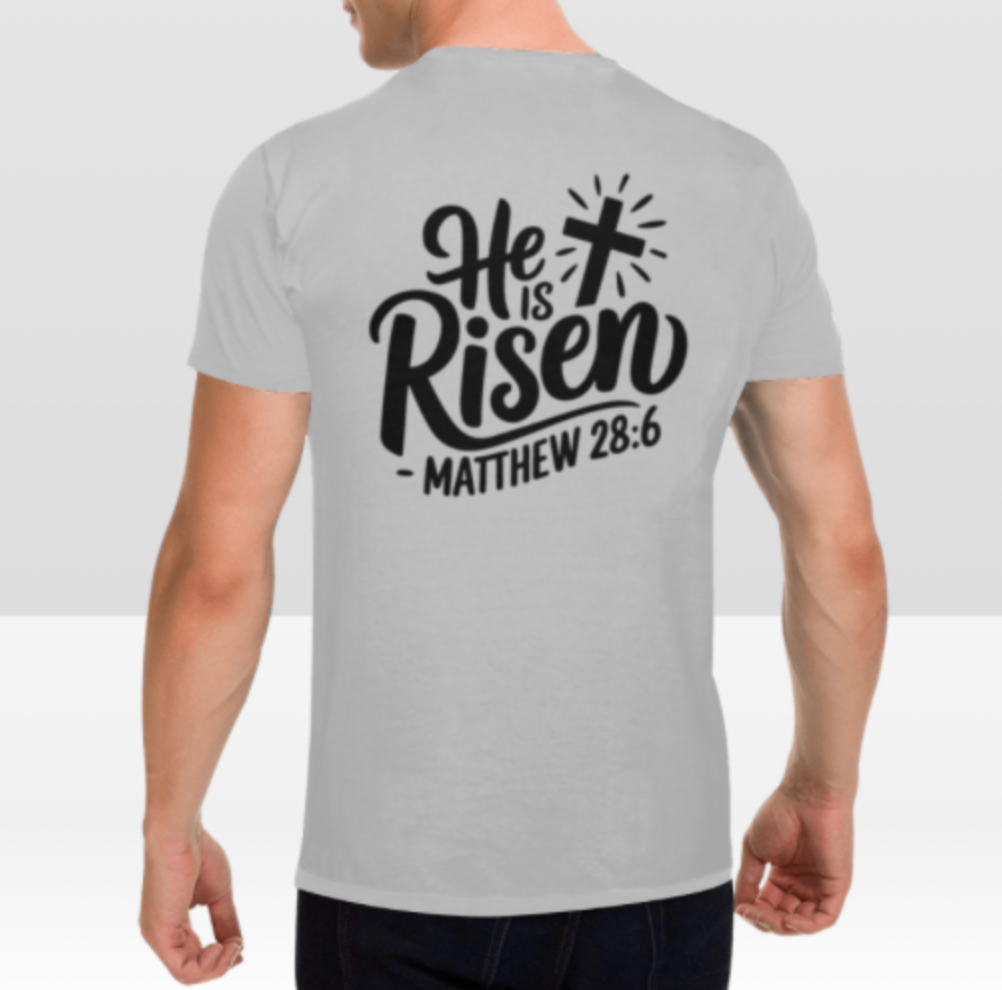 MATTHEW 28:6 MENS T-SHIRT
