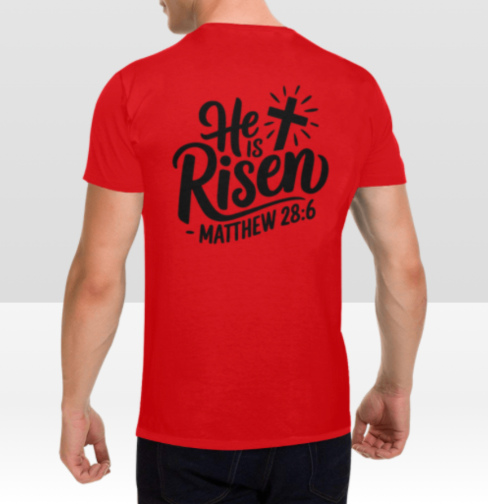MATTHEW 28:6 MENS T-SHIRT