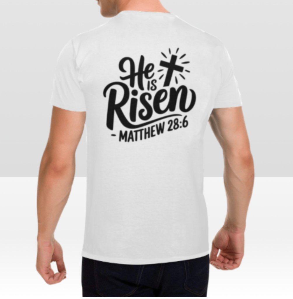 MATTHEW 28:6 MENS T-SHIRT