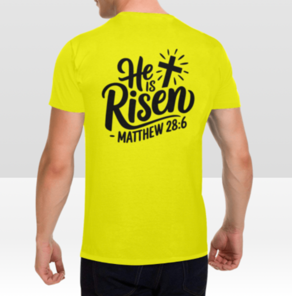 MATTHEW 28:6 MENS T-SHIRT
