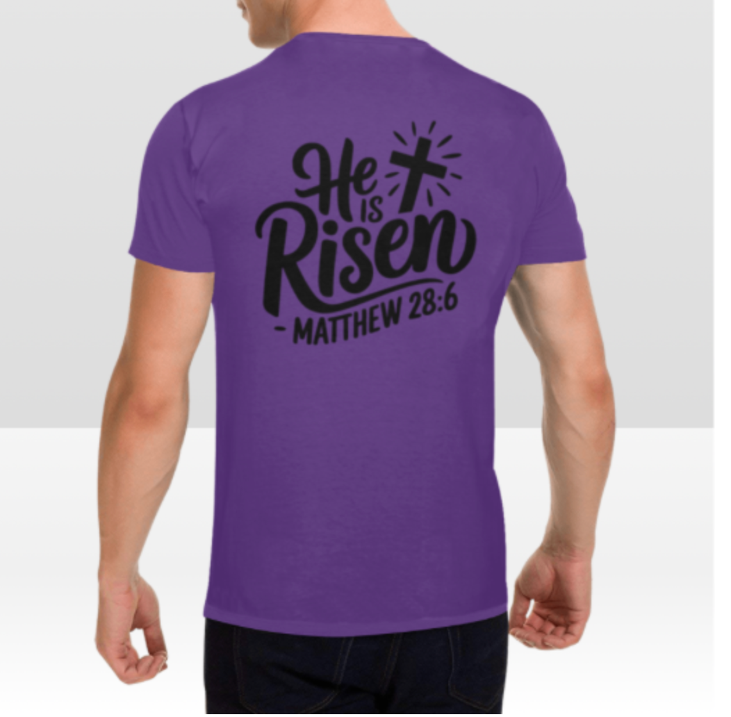 MATTHEW 28:6 MENS T-SHIRT