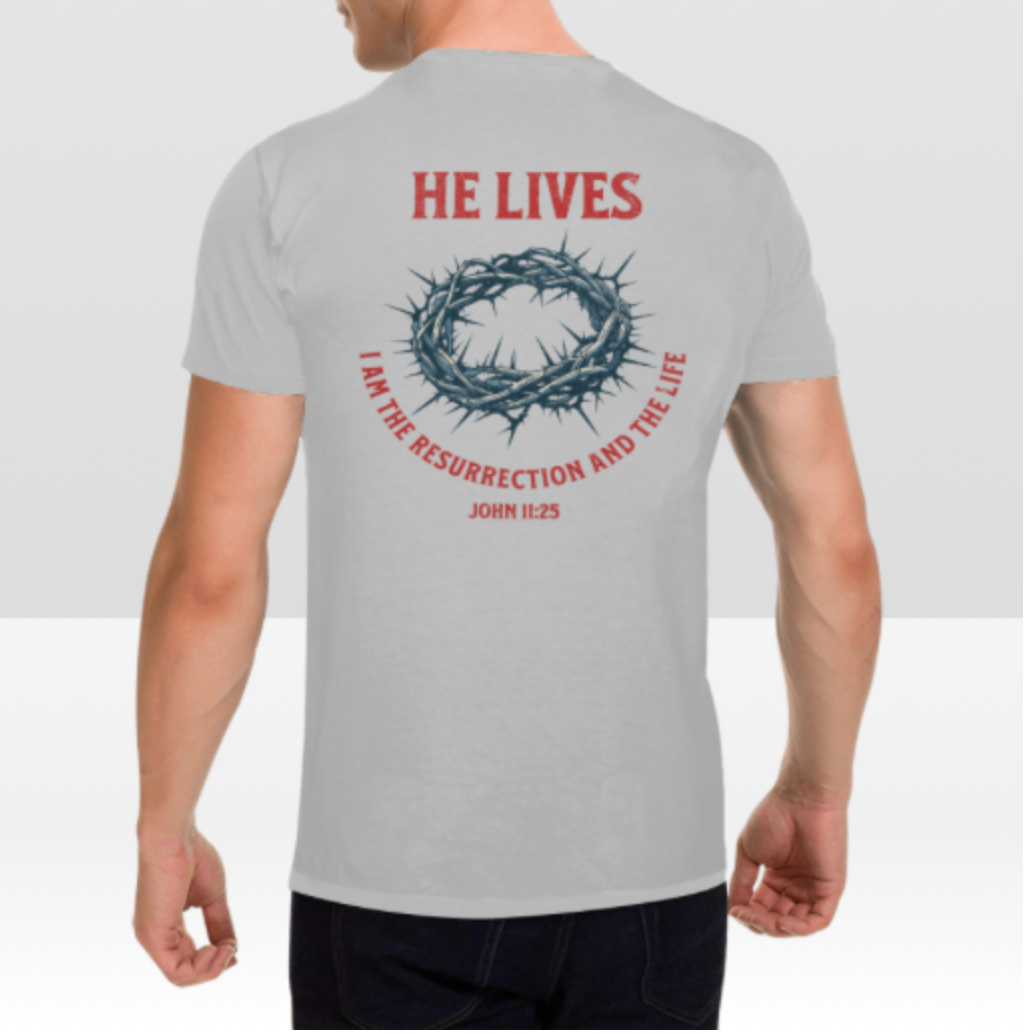 JOHN 11:25 MENS T-SHIRT