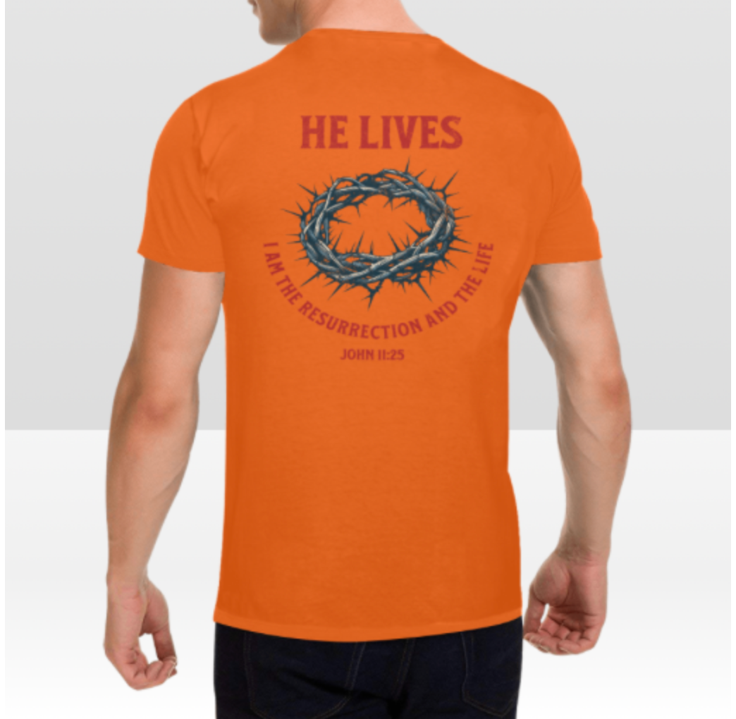 JOHN 11:25 MENS T-SHIRT