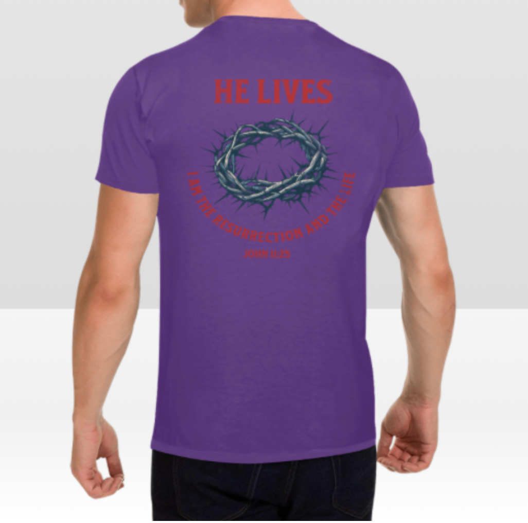 JOHN 11:25 MENS T-SHIRT