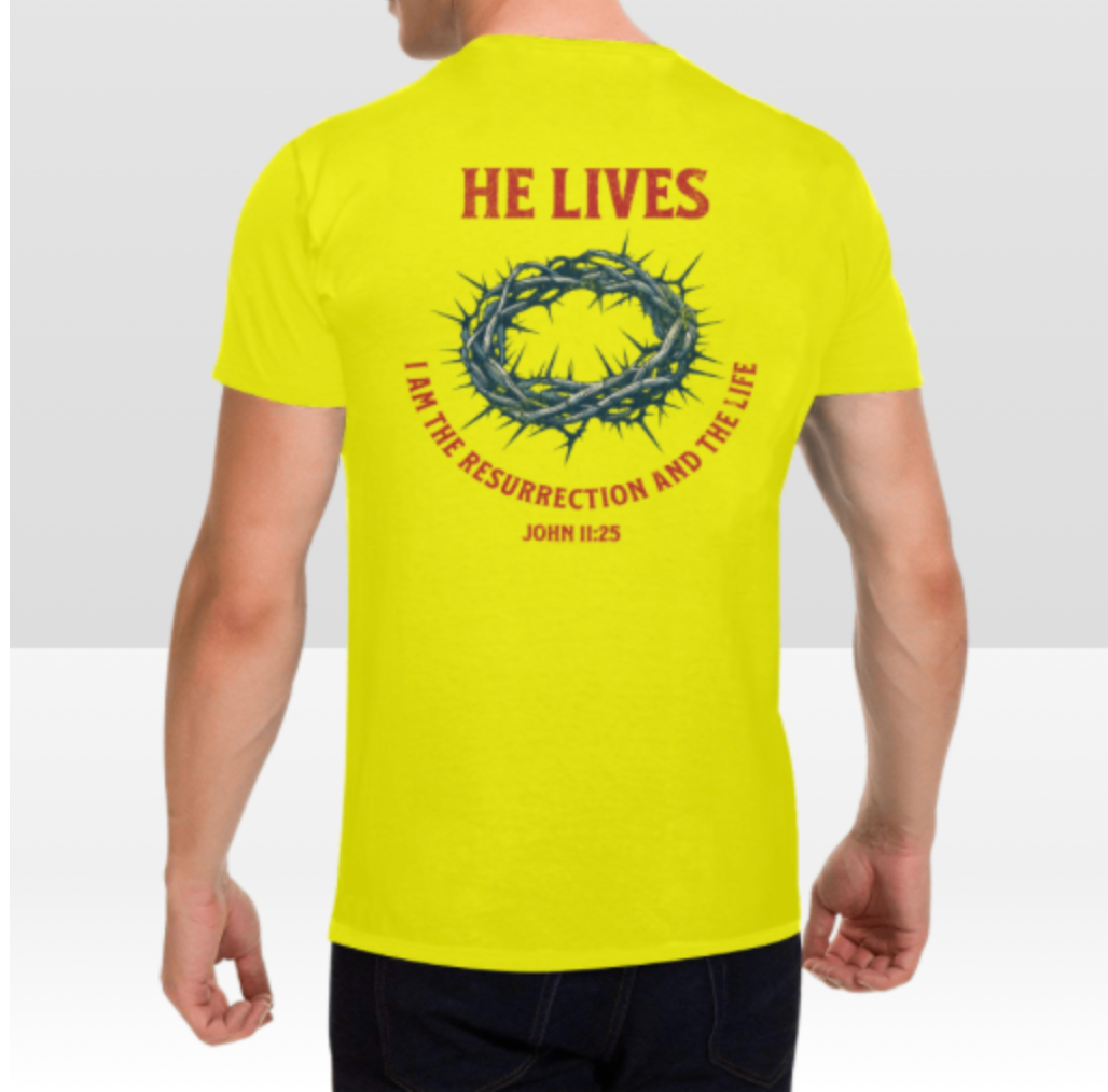 JOHN 11:25 MENS T-SHIRT