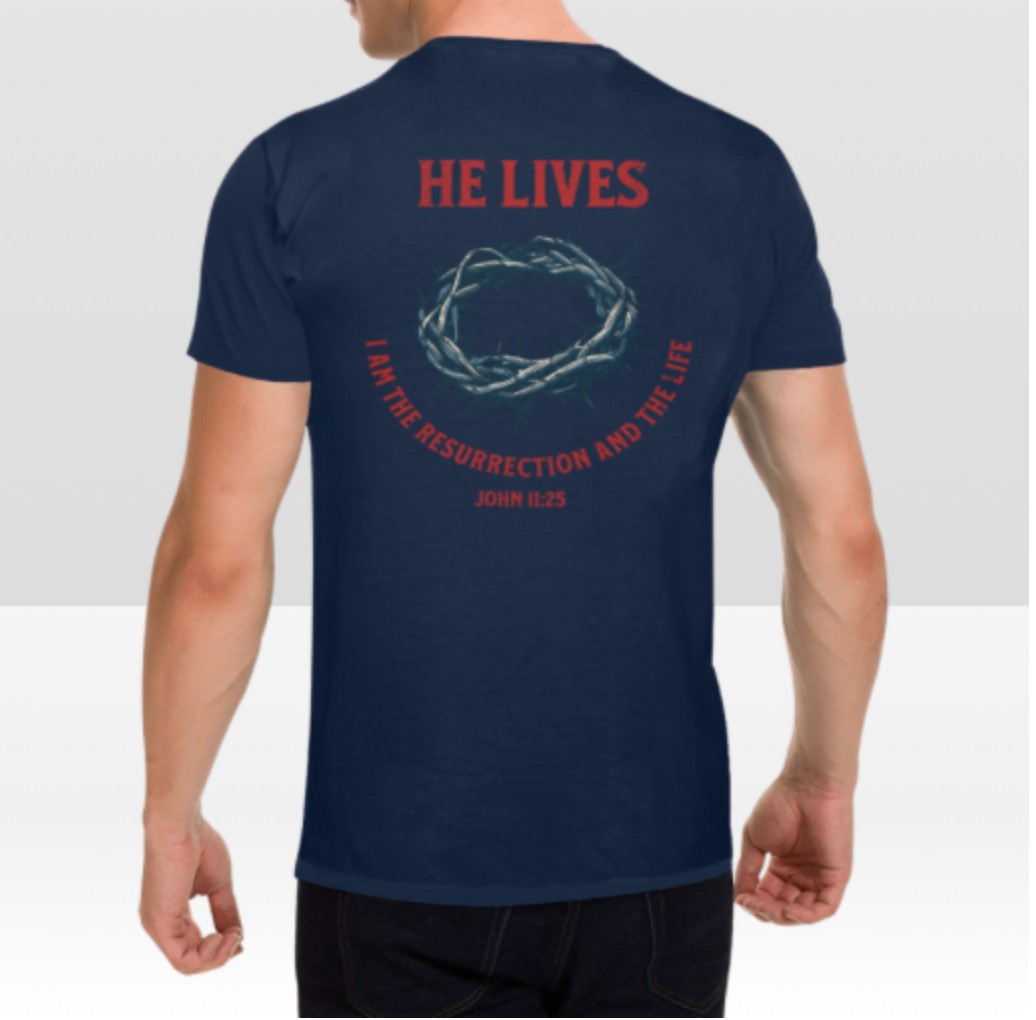 JOHN 11:25 MENS T-SHIRT