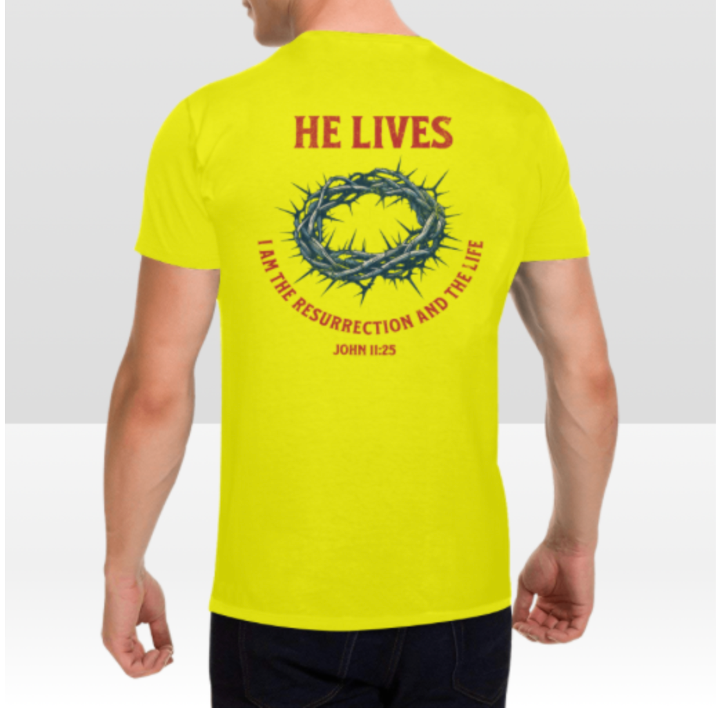 JOHN 11:25 MENS T-SHIRT