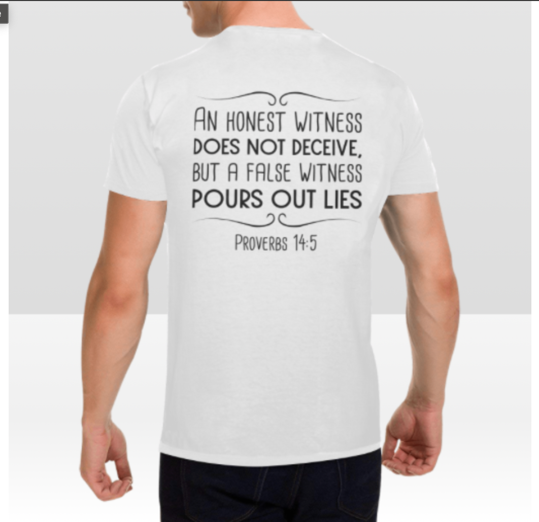 PROVERBS 14:5 MENS T-SHIRT