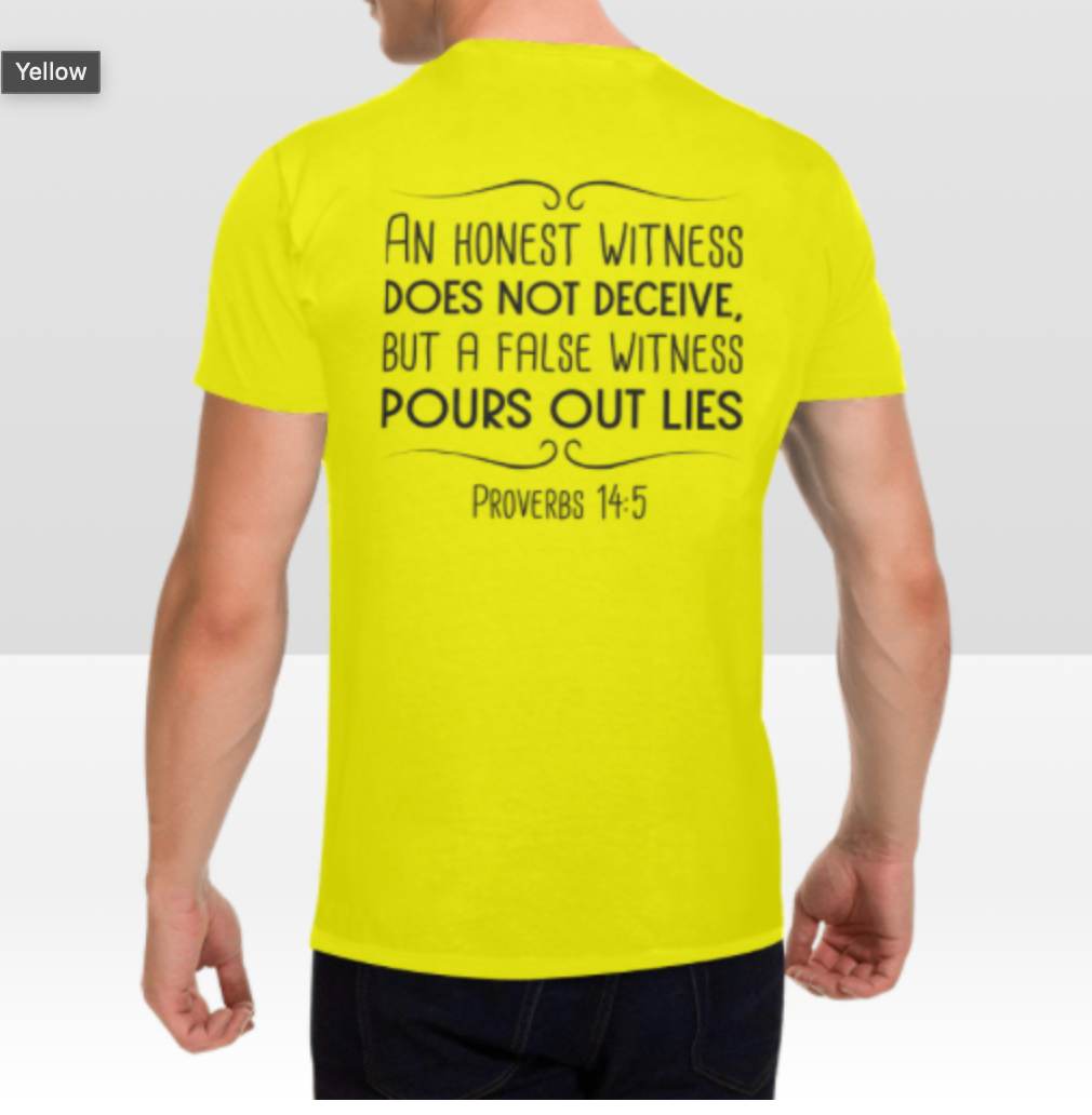 PROVERBS 14:5 MENS T-SHIRT