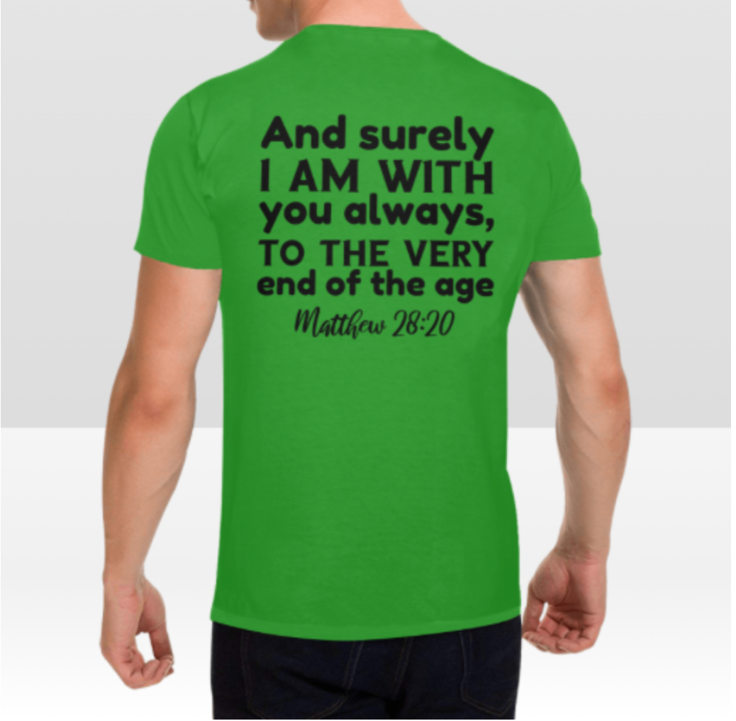 MATTHEW 28:20 MENS T-SHIRT