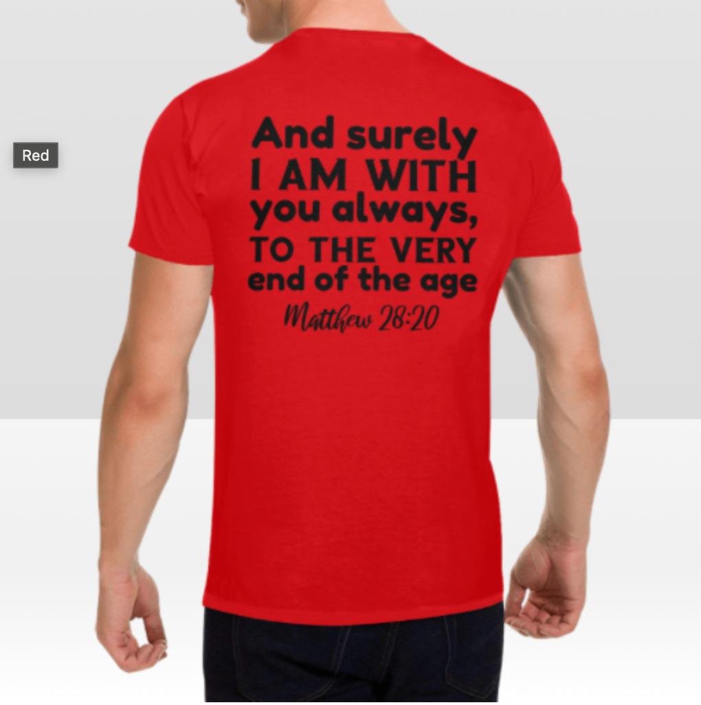 MATTHEW 28:20 MENS T-SHIRT
