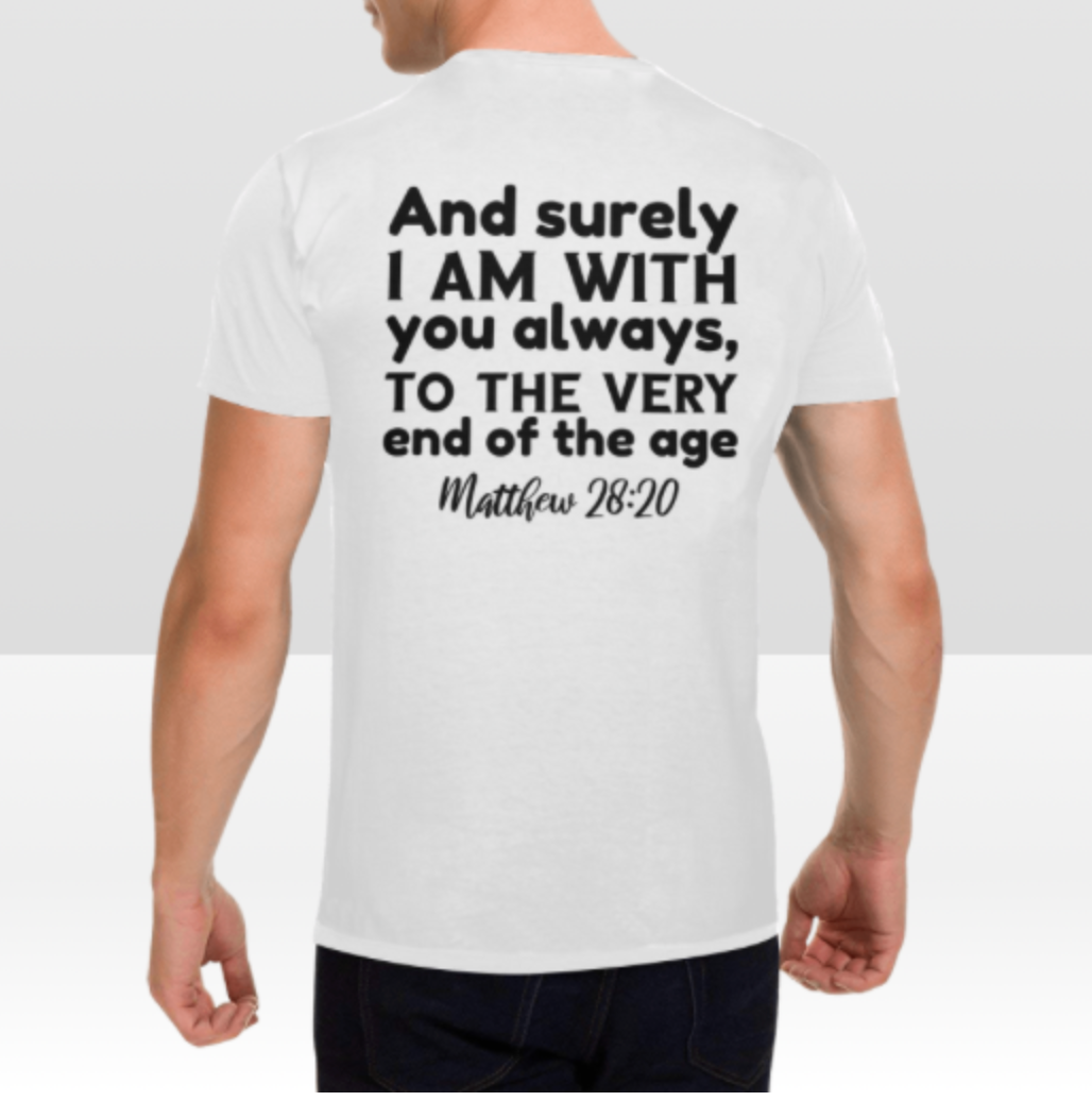 MATTHEW 28:20 MENS T-SHIRT
