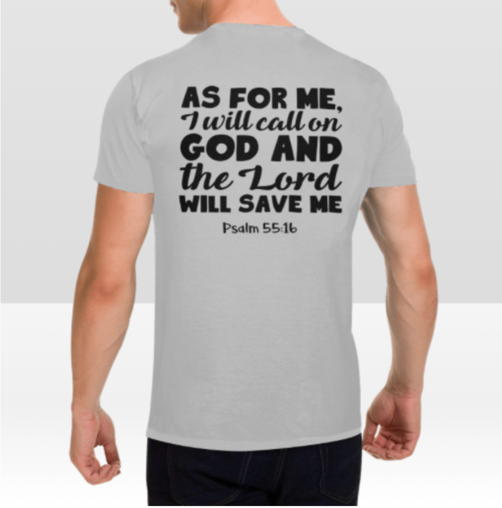 PSALM 55:16 MENS T-SHIRT
