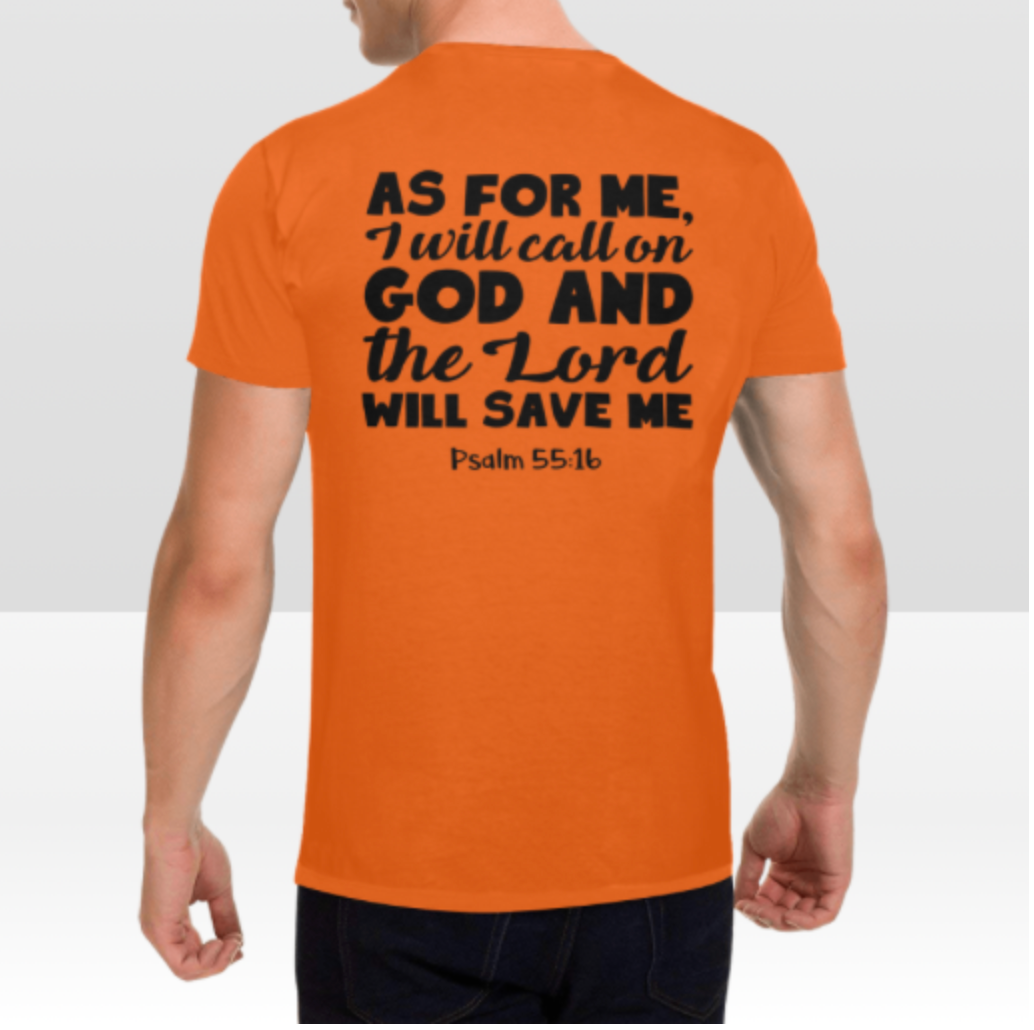 PSALM 55:16 MENS T-SHIRT