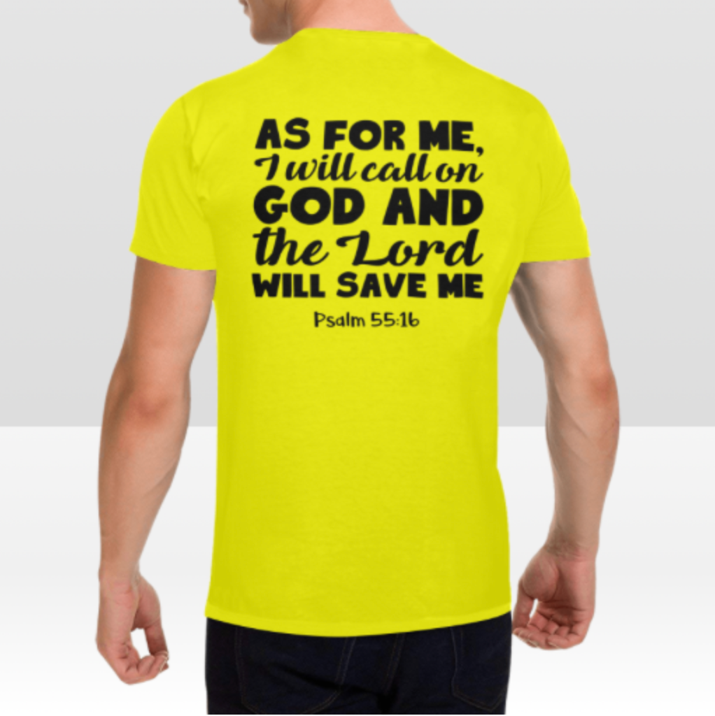PSALM 55:16 MENS T-SHIRT