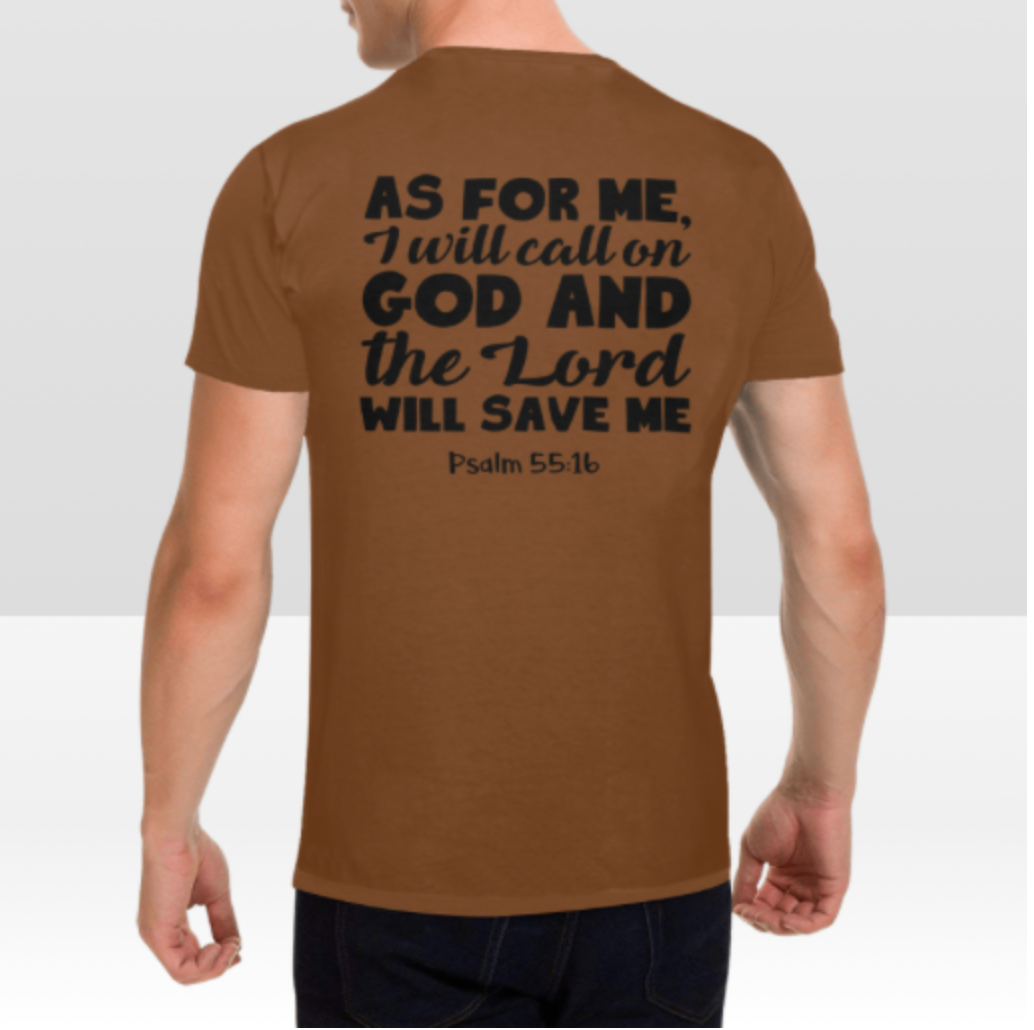PSALM 55:16 MENS T-SHIRT