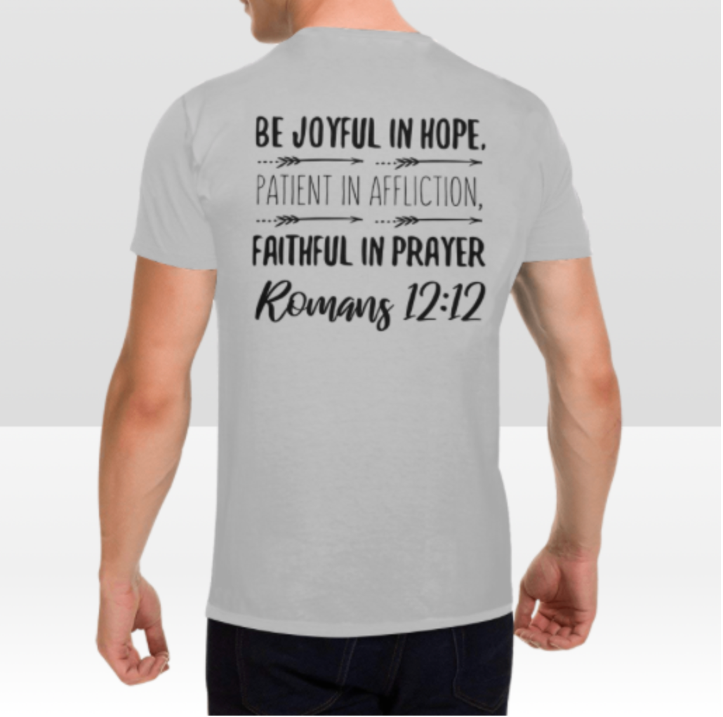 ROMANS 12:12 MENS T-SHIRT