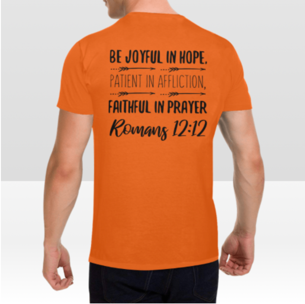 ROMANS 12:12 MENS T-SHIRT