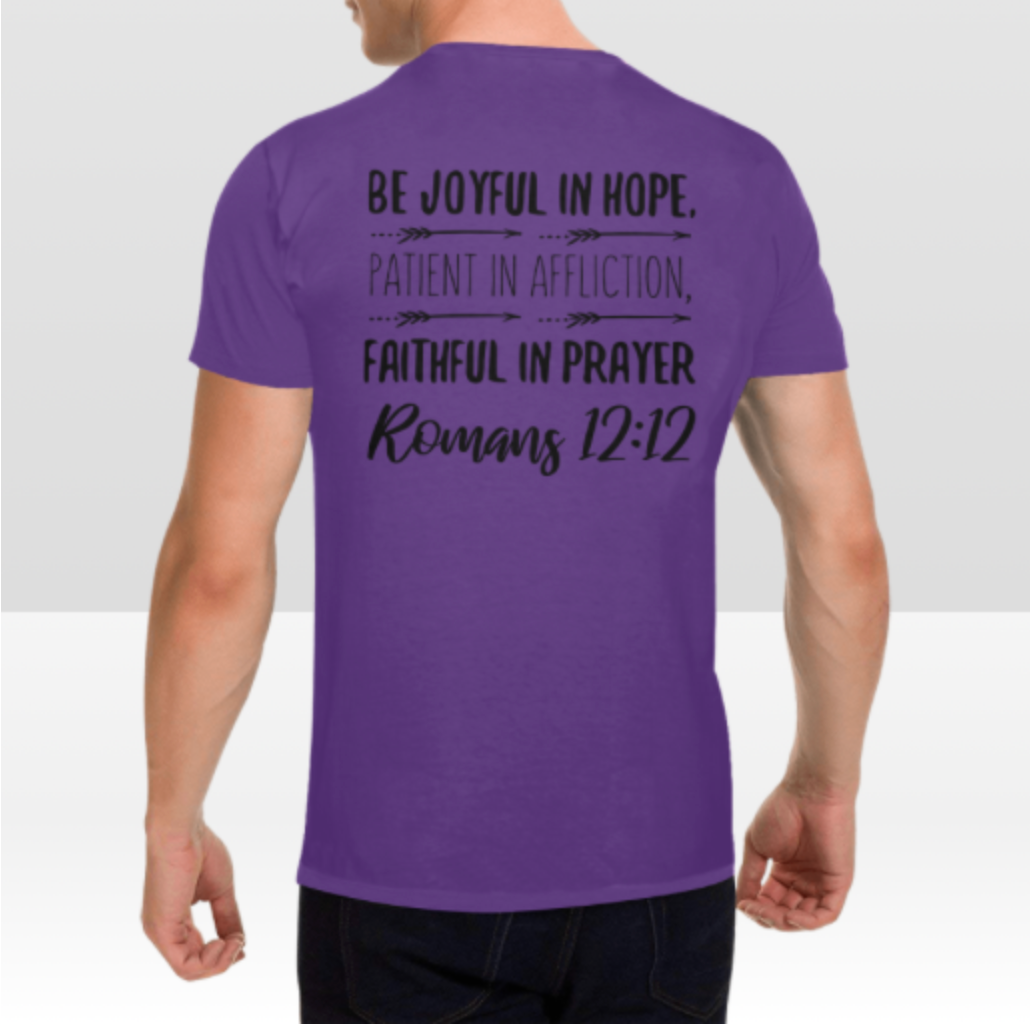 ROMANS 12:12 MENS T-SHIRT