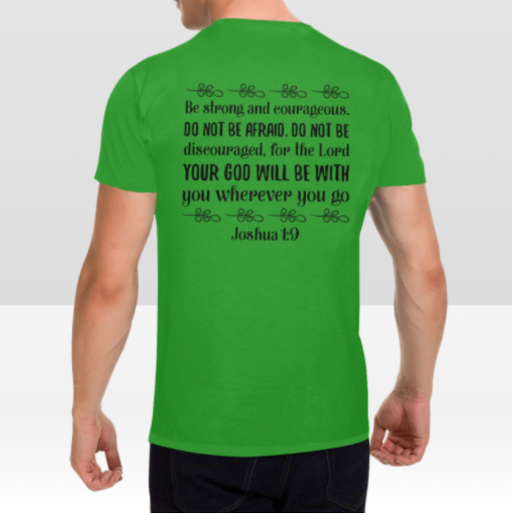 JOSHUA 1:9 MENS T-SHIRT