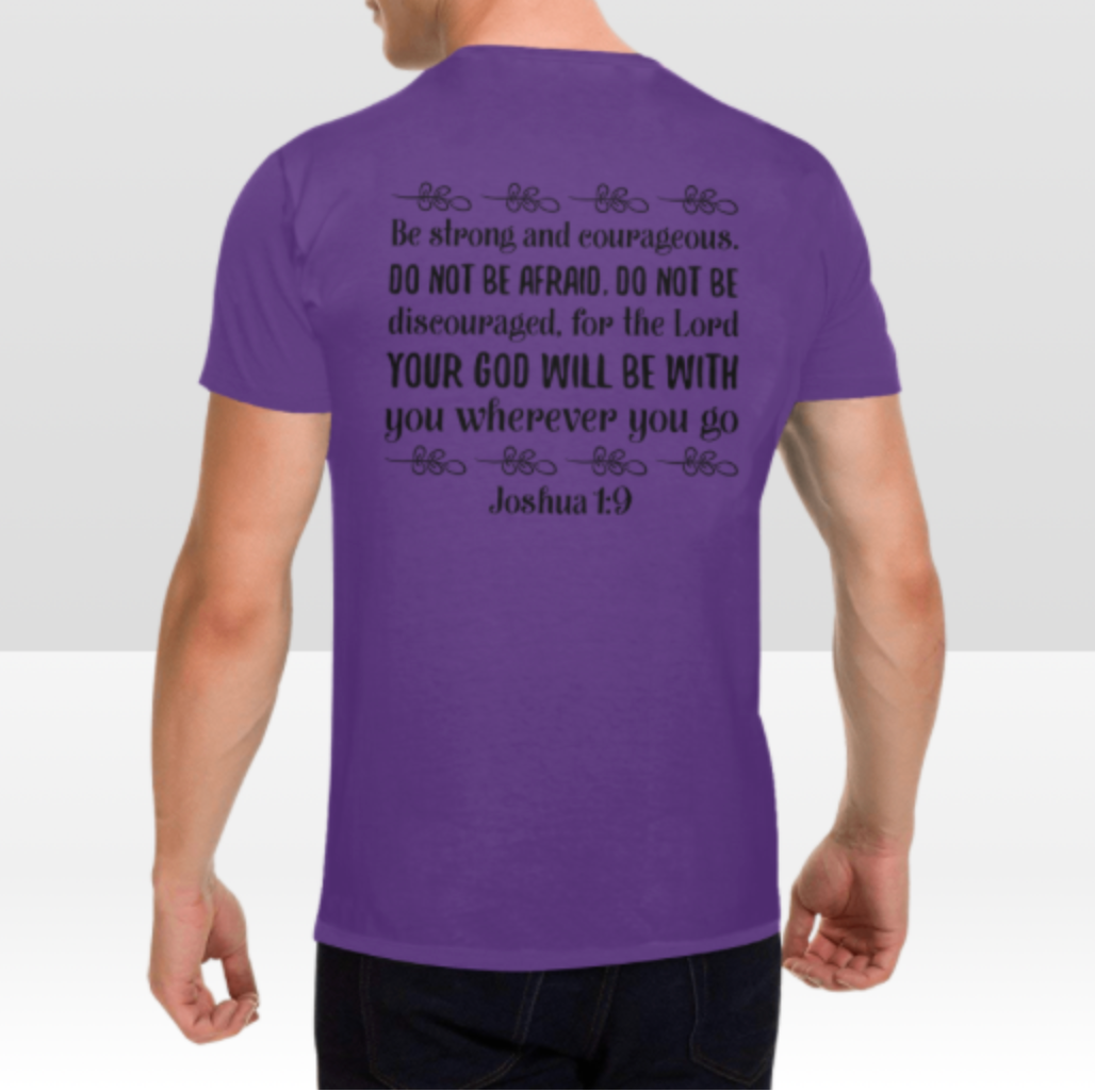 JOSHUA 1:9 MENS T-SHIRT