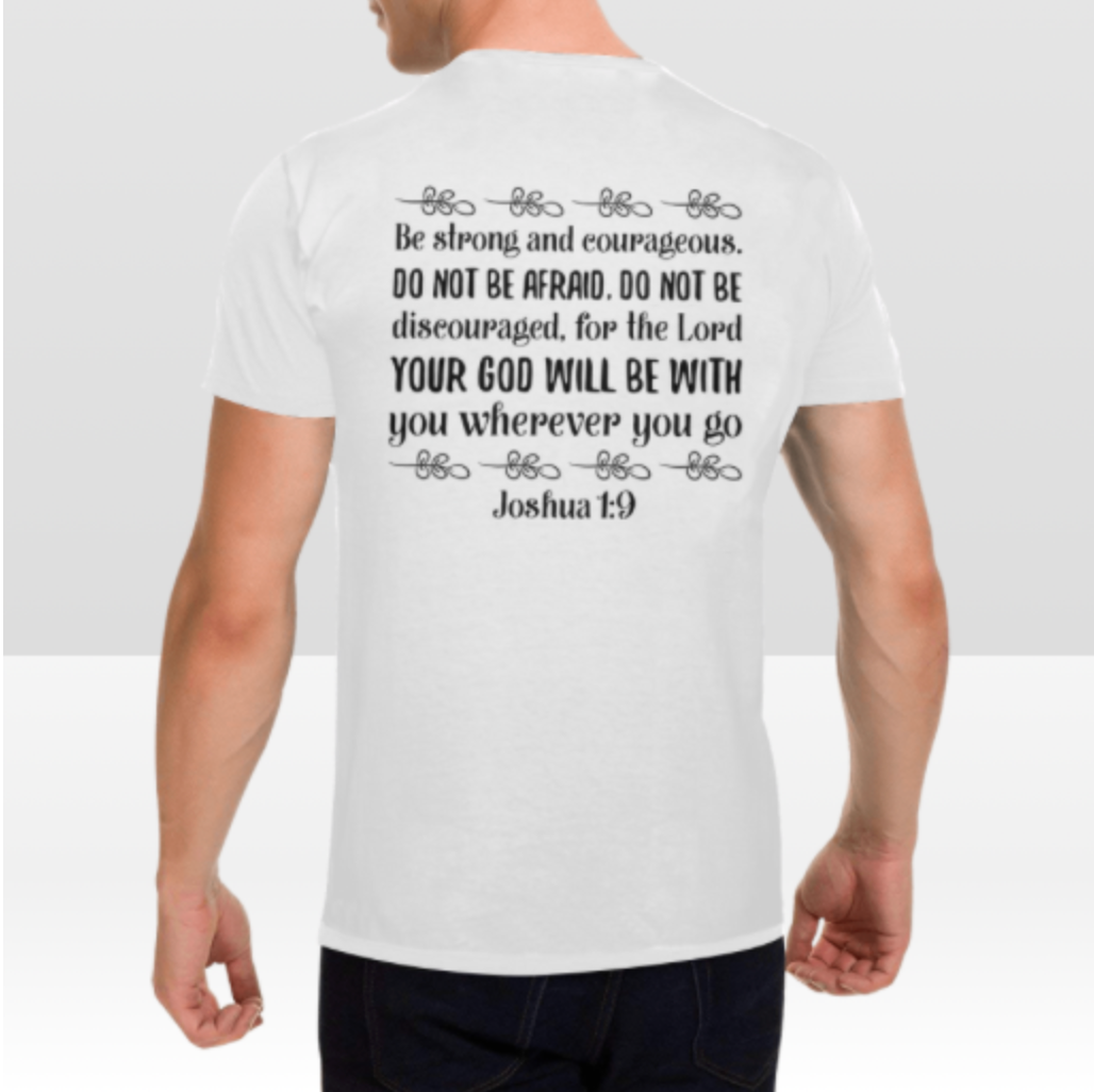 JOSHUA 1:9 MENS T-SHIRT