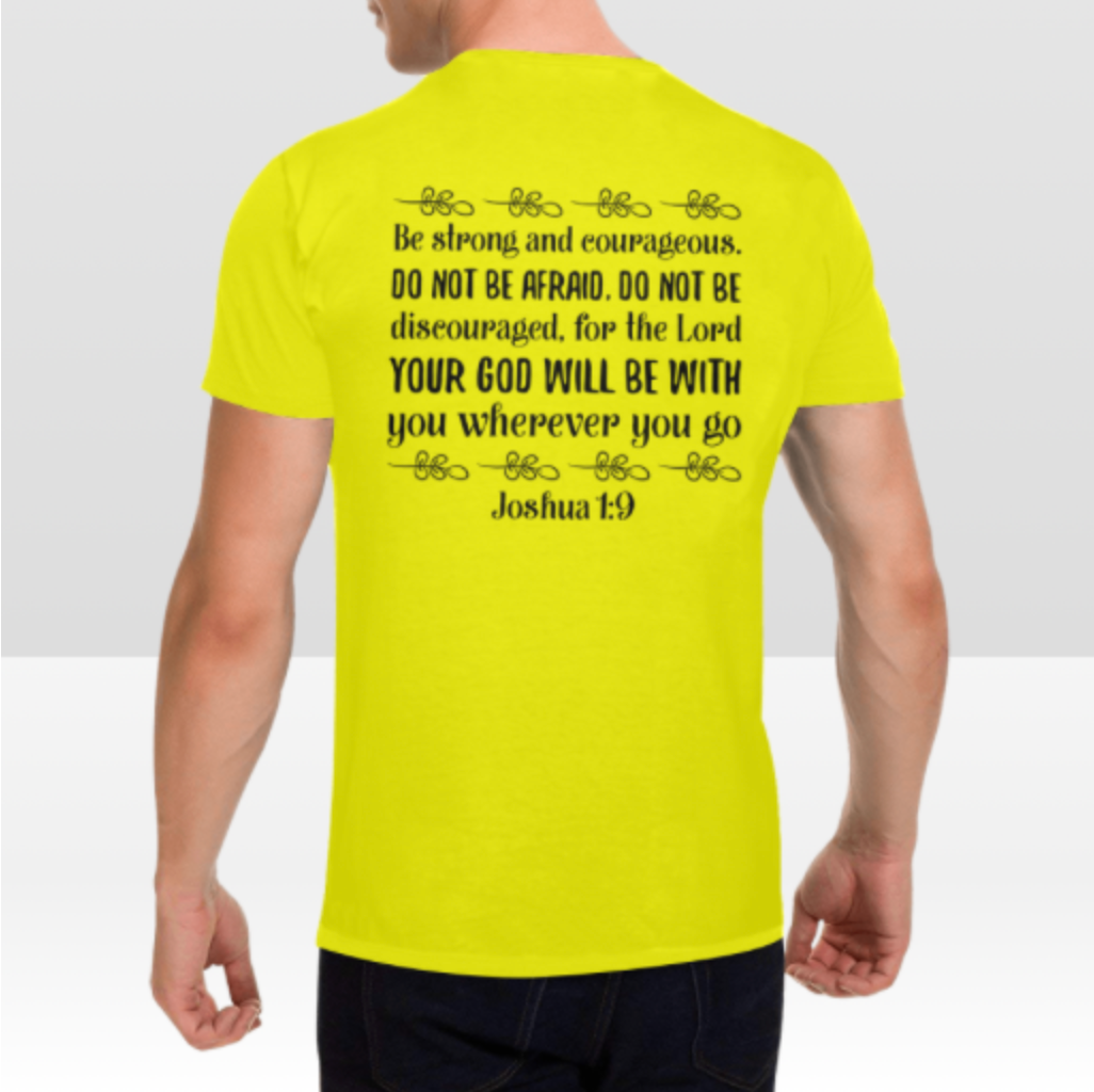 JOSHUA 1:9 MENS T-SHIRT