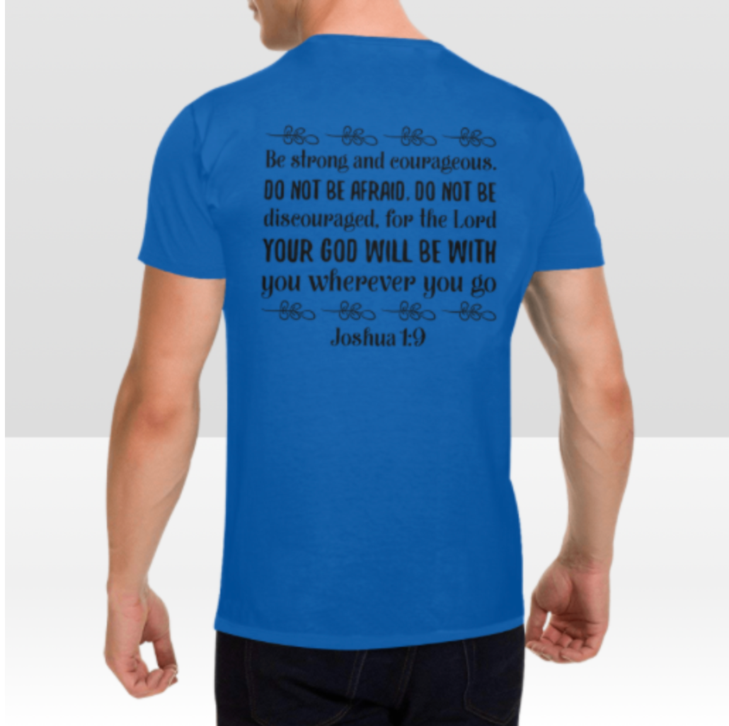 JOSHUA 1:9 MENS T-SHIRT