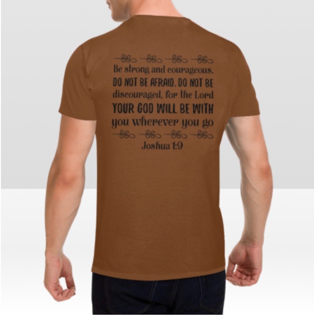 JOSHUA 1:9 MENS T-SHIRT