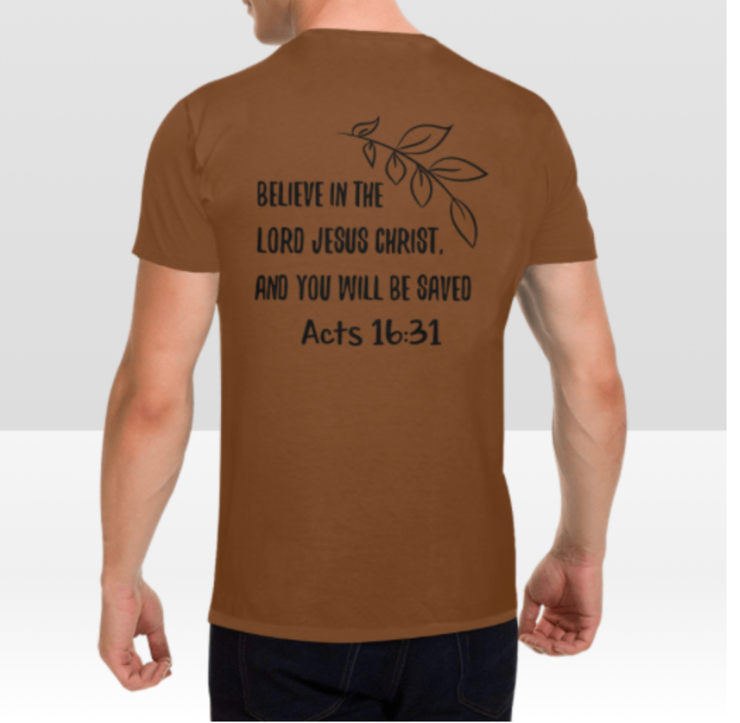 ACTS 16:31 MENS T-SHIRT