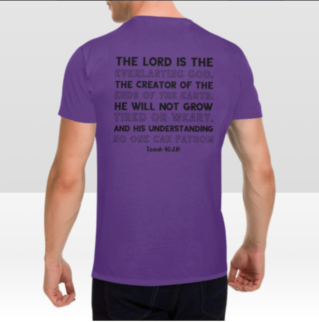 ISAIAH 40:28 MENS T-SHIRT