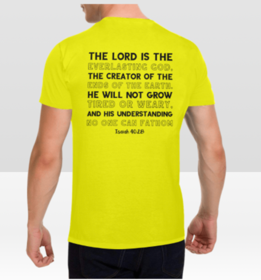 ISAIAH 40:28 MENS T-SHIRT