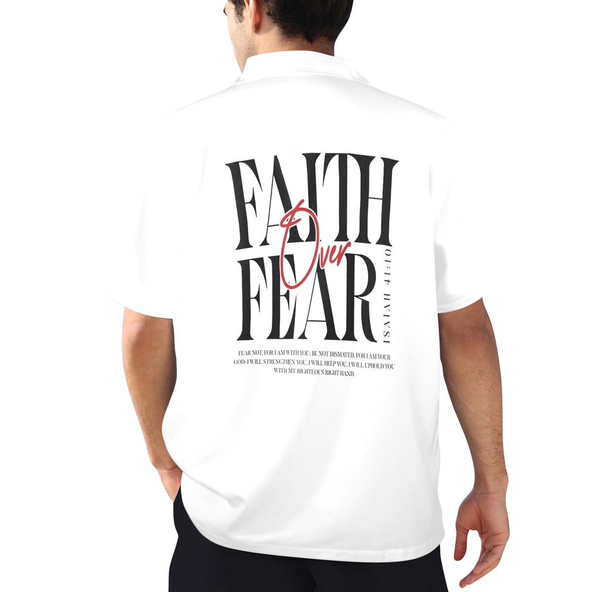 FAITH OVER FEAR BUTTON UP Men's