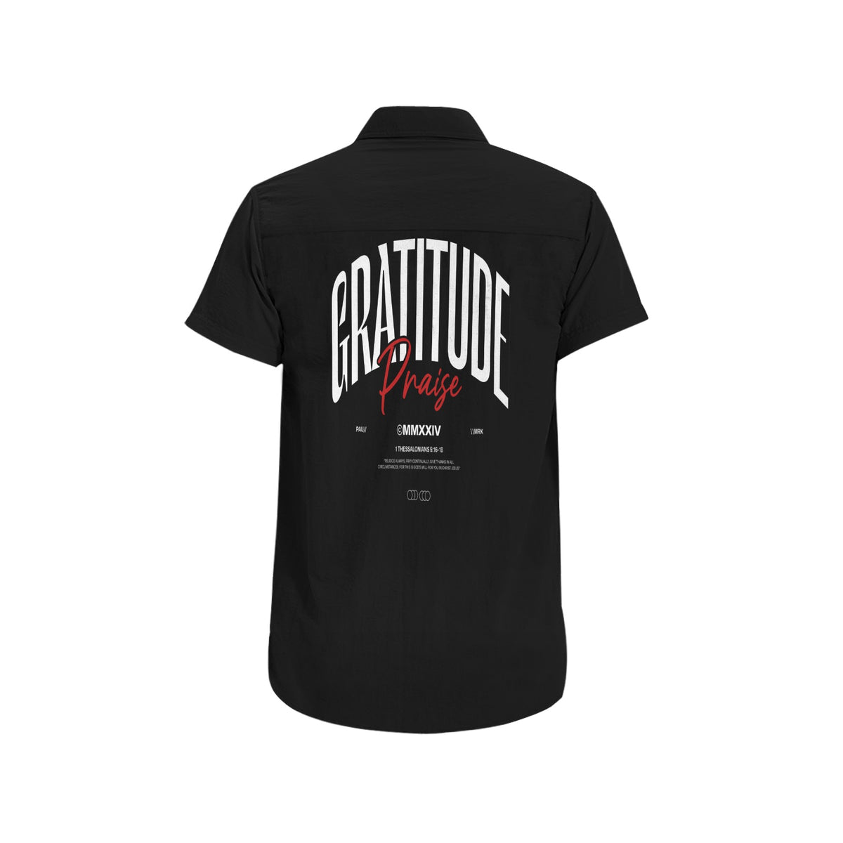 GRATITUDE button up BLACK Men's