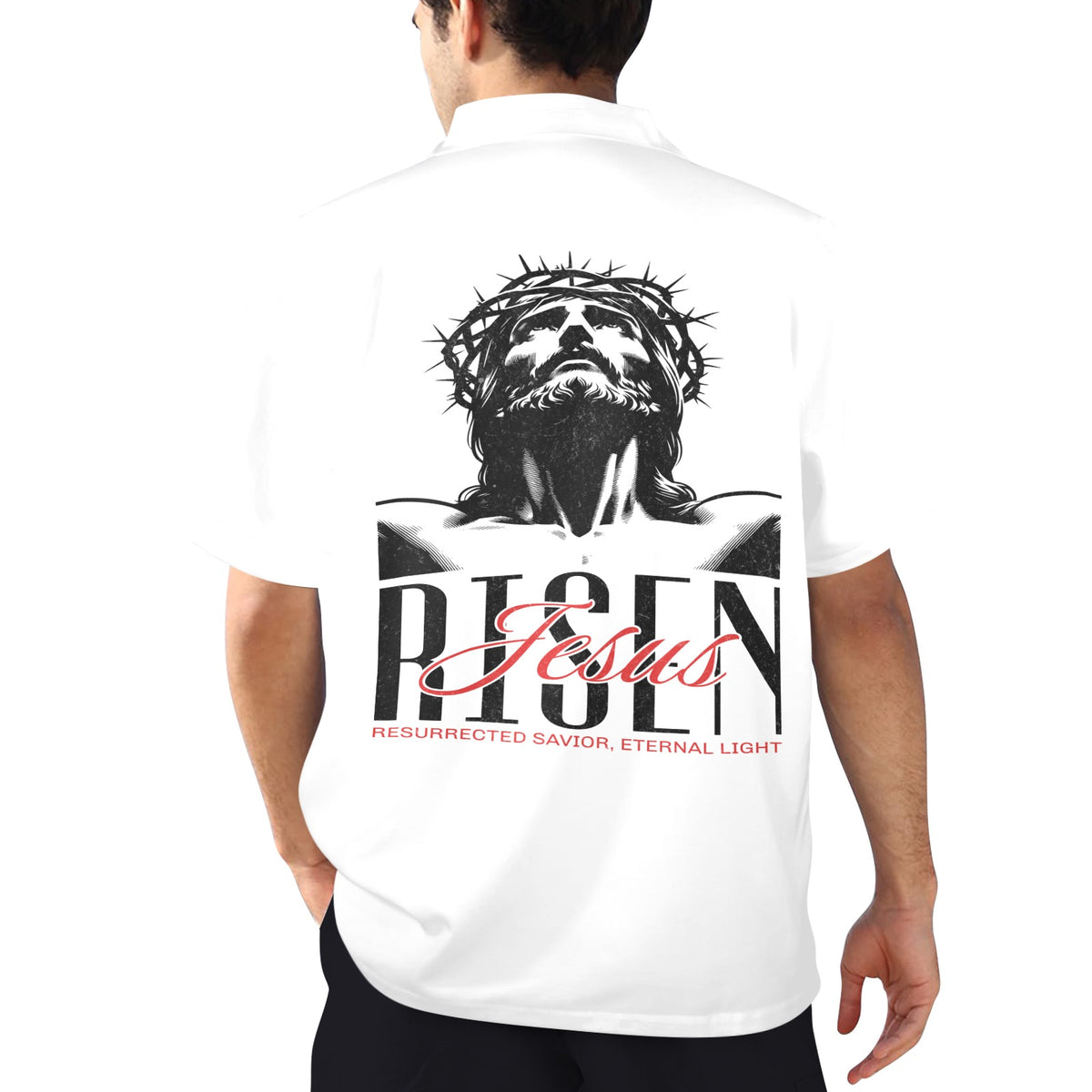 Risen-Black-BUTTON UP Men's