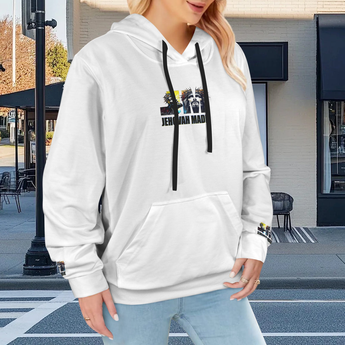 John 3:16 Women's Drawstring Pocket Hoodie